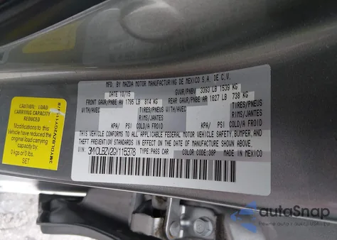 2016 Scion Ia from USA, damaged, VIN 3MYDLBZV2GY115378